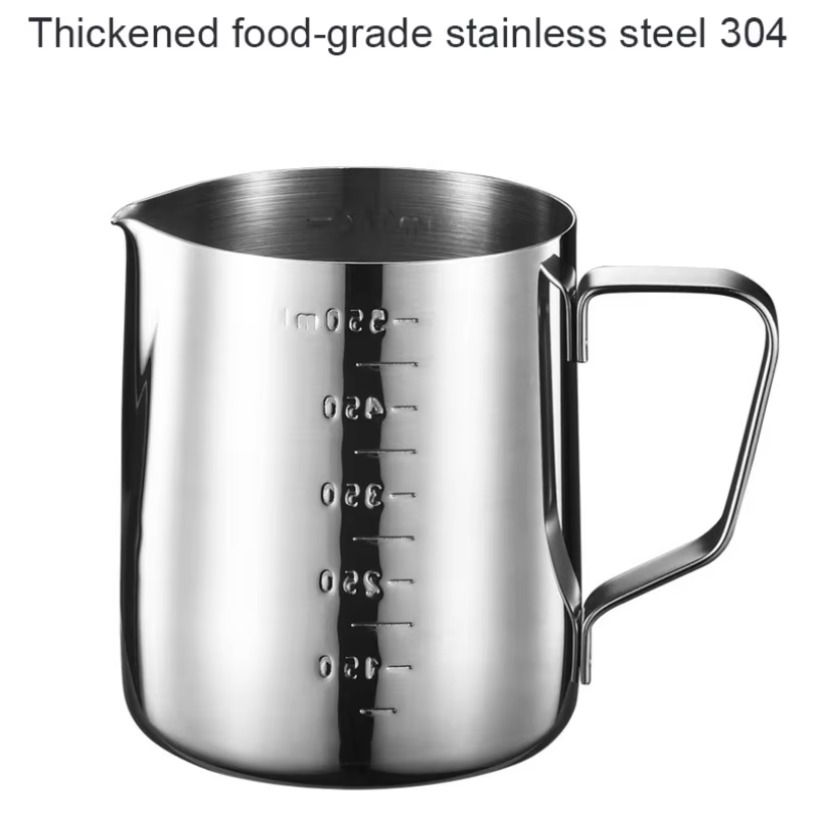 Barista Milk Jug - 350ML Stainless Steel Coffee Milk Cup