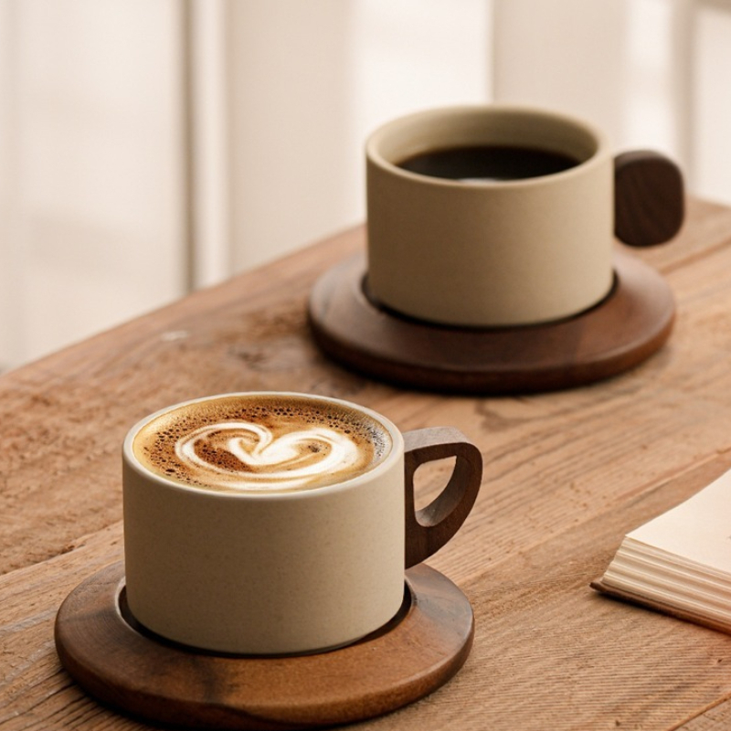 Ancient Style Clay Mug Flower  - Coffee Tea And Sugar Set review and price